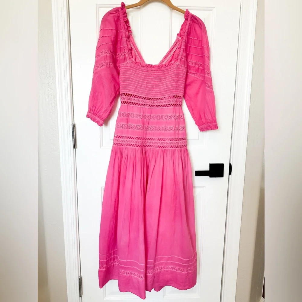 FREE PEOPLE Pink Boho Women's Dress - Size XSmall